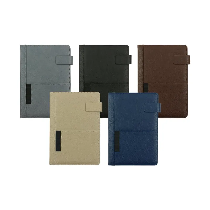 Dorniel A5 PU Notebooks with Front Pocket & Magnetic Flap