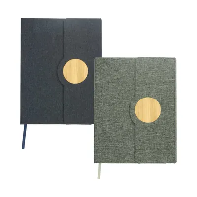 A5 RPET Notebooks with Bamboo & Magnetic Closure