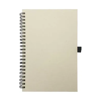 A5 Size Milk Paper Spiral Notebooks, 70 Sheets 80 GSM