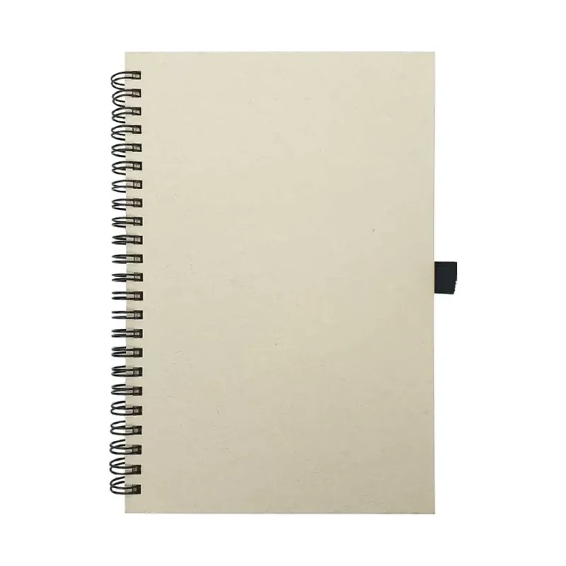 A5 Size Milk Paper Spiral Notebooks, 70 Sheets 80 GSM
