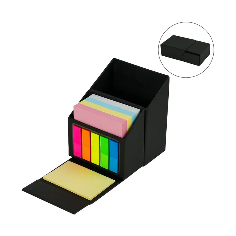 Foldable Memo Pad Sets with Stationery and Pen Holder