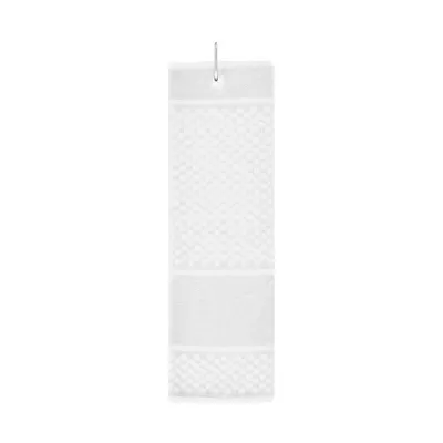 Sports hand towel with a carabiner clip