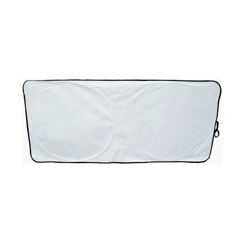 Tyvek car sunshade that holds its shape