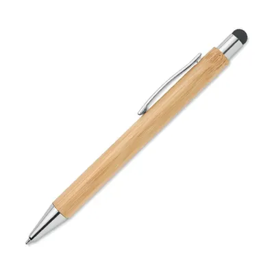 Bamboo Pens with Stylus & Blue Color Ink