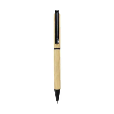 Bamboo Ball Pens, Twist Action, Blue Color Ink