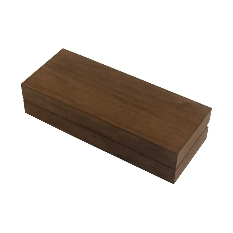 Matte Finish Veneer Wood Material Pen Box
