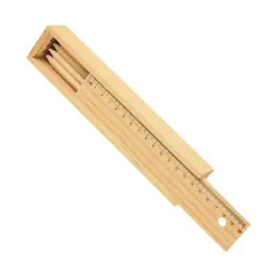 Colored Pencils Set with Wooden Box