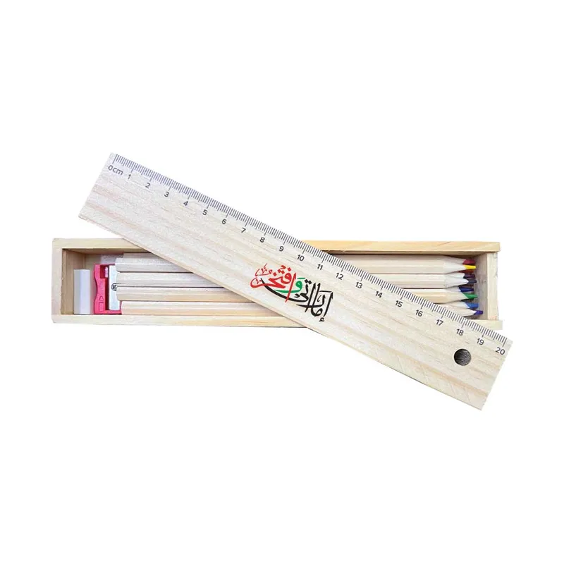 UAE Day Colored Pencils Set with Wooden Box
