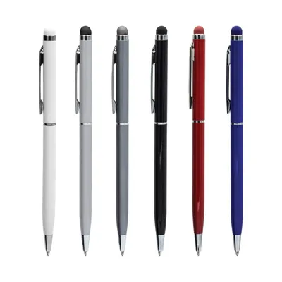 Slim Metal Pens with Stylus