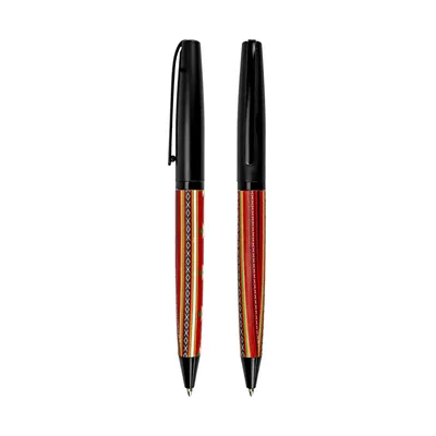 Sadu Design Metal Pens Matte Finish with Twist Action Mechanism, Blue Ink