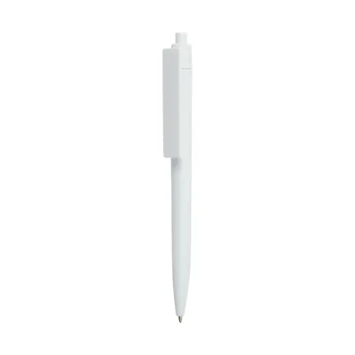Plastic Pens White Color, Push Button, Wide Clip for Logo