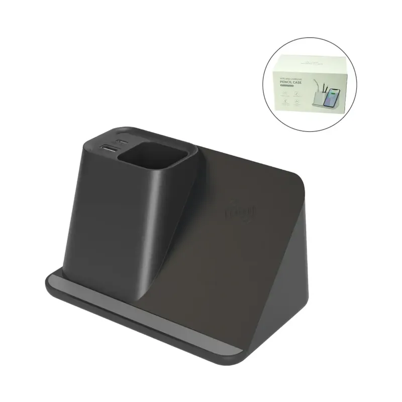 Desktop Pen Holder with 5W Wireless Charger