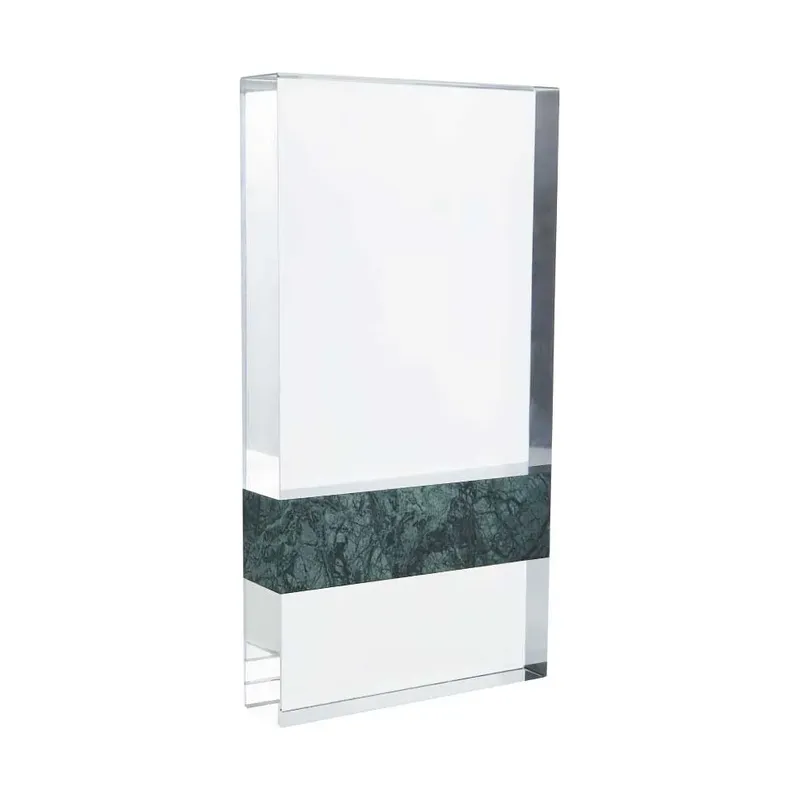 Rectangle Marble and Crystal Awards with Gift Box