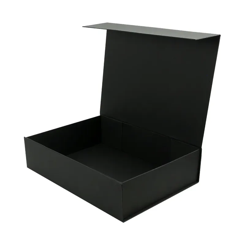 Black Plain Gift Box A3 Size with Magnetic Closure