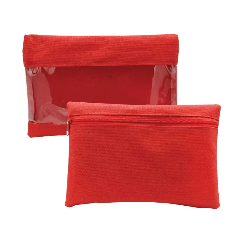 Zipper Pouch with Transparent Window