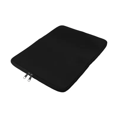 15-Inch Laptop Soft Sleeve, Double Zipper in Black Color