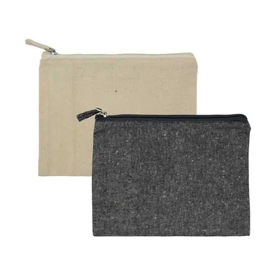 Multi-purpose Cotton Zipper Pouches 6 oz