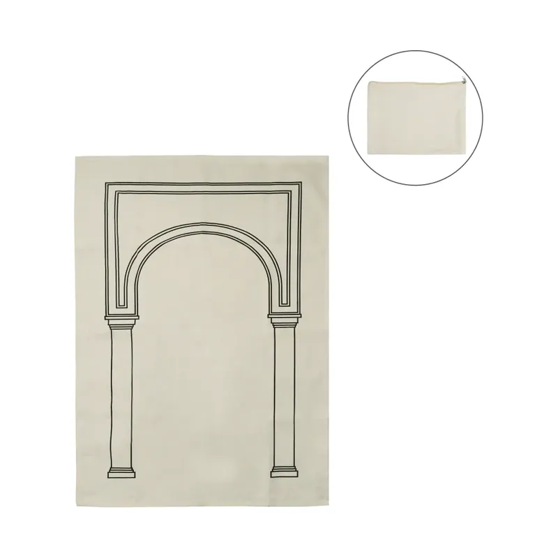 Prayer Mat with Pouch, Cotton Material, Eco-Friendly & Portable