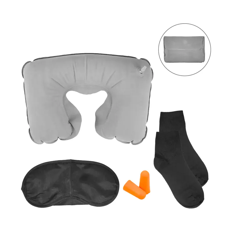 Travel Essentials Set in Black Pouch