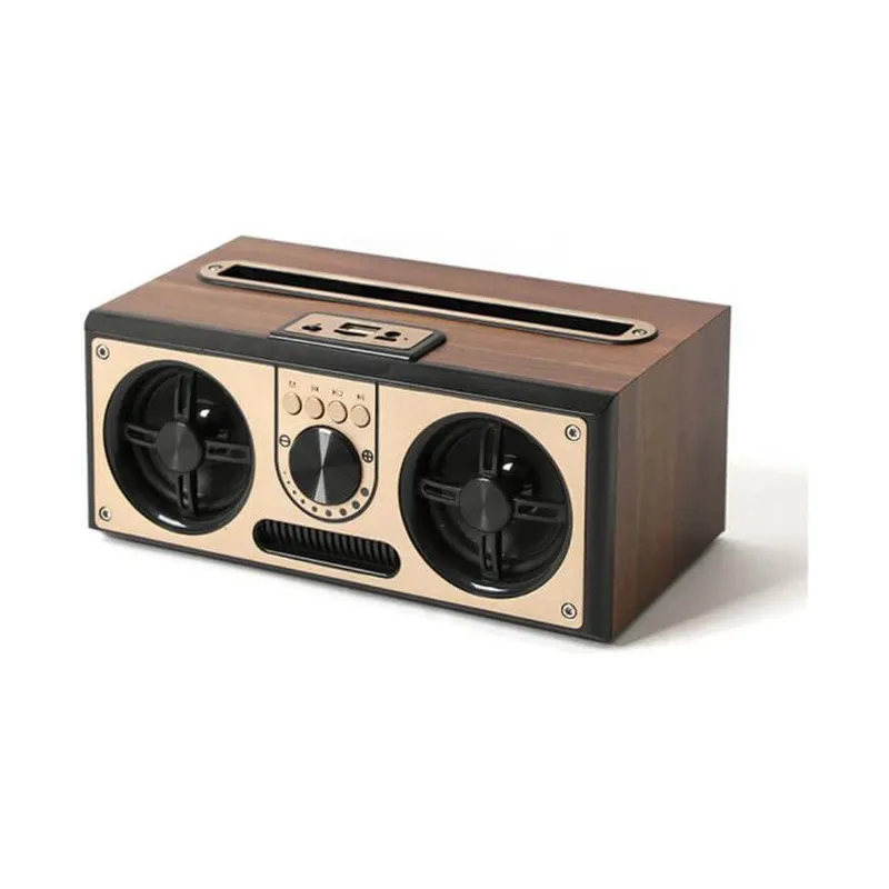 Wood 20 W Bluetooth speaker with FM radio