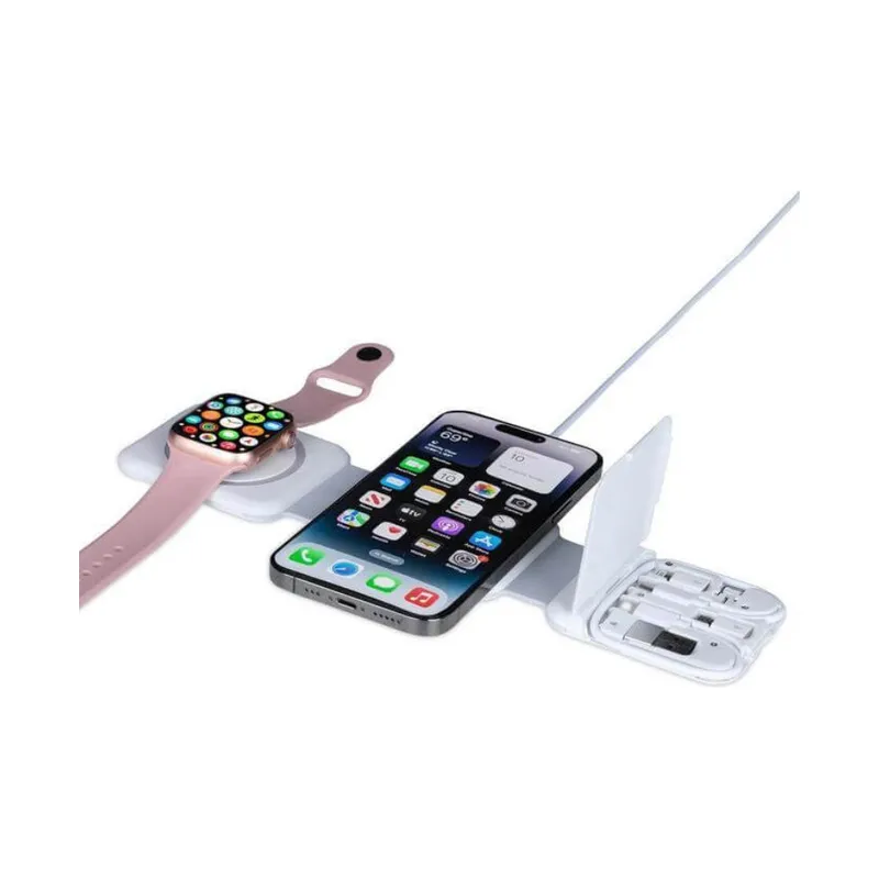 2 in 1 wireless charger with a cable set