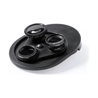 Clip on 4 in 1 lens set for a phone camera