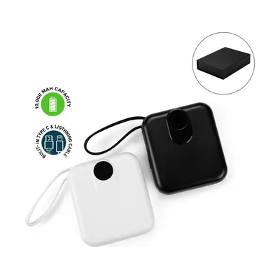 Fast Charging Digital Powerbank 38.5Wh, Built-in Type-C, 10K mAh