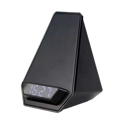 Wireless Charger BT Speaker with Clock & Light-up Logo