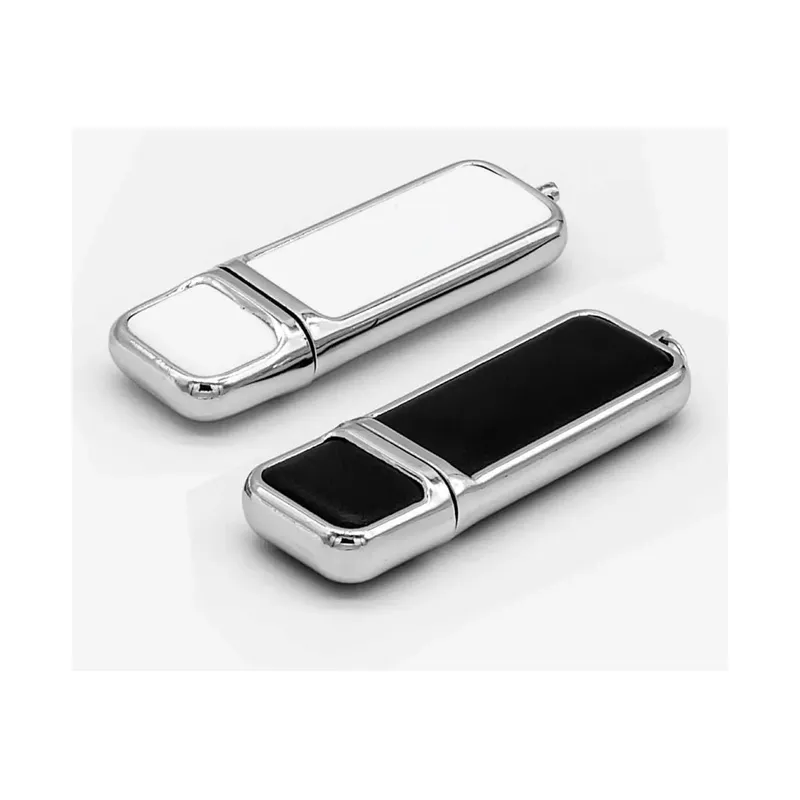 Leather with Chrome Finish USB