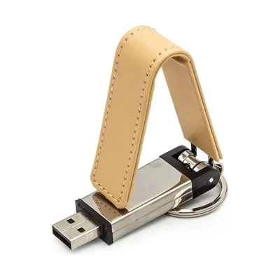 Leather Keychain USB