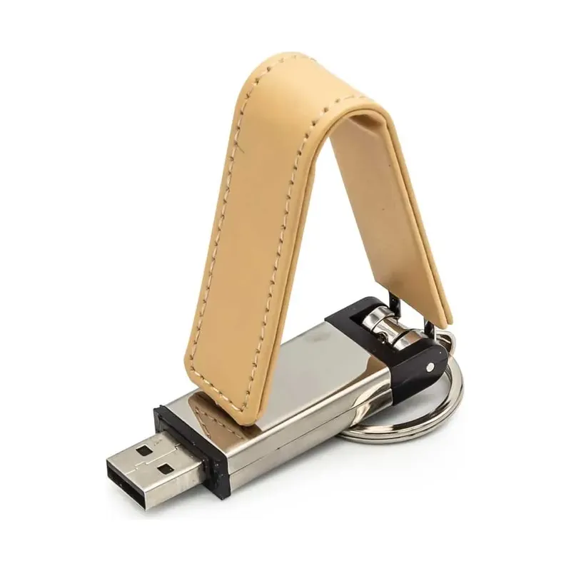 Leather Keychain USB