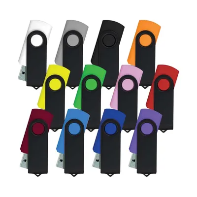 Black Swivel USB Flash Drives