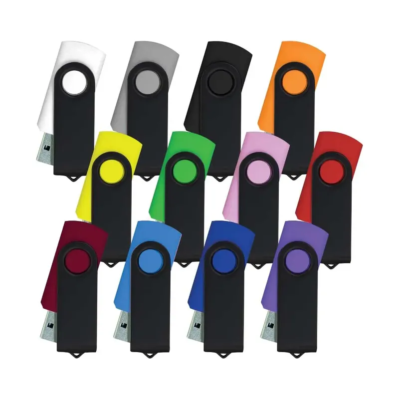 Black Swivel USB Flash Drives