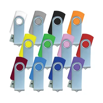 Silver Swivel USB Flash Drives