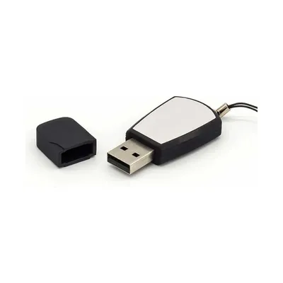 Black Rubberized USB Flash