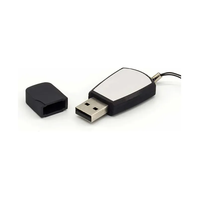 Black Rubberized USB Flash