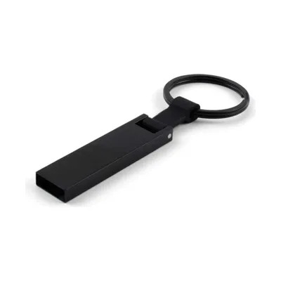 Black Metal USB with Key Holder