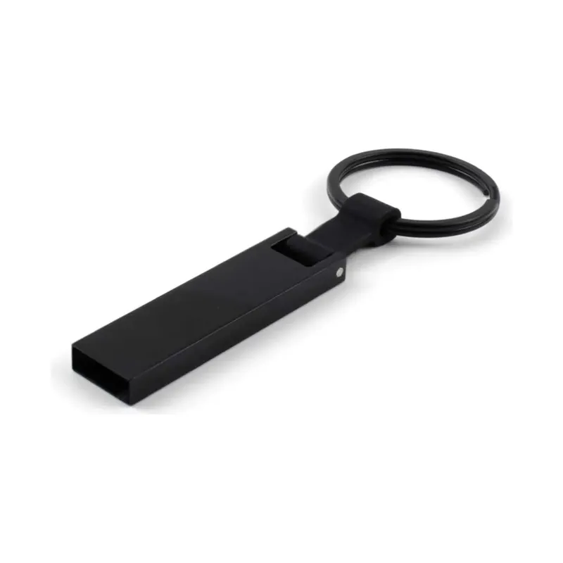 Black Metal USB with Key Holder