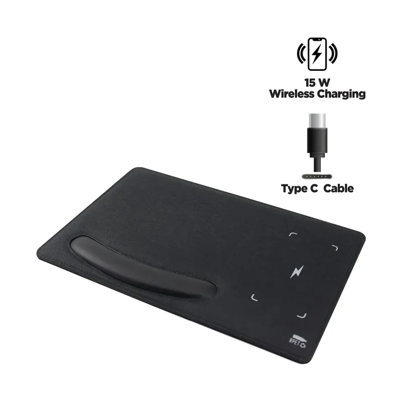 15W Wireless Fast Charging Mousepads/Forearm Support Type C
