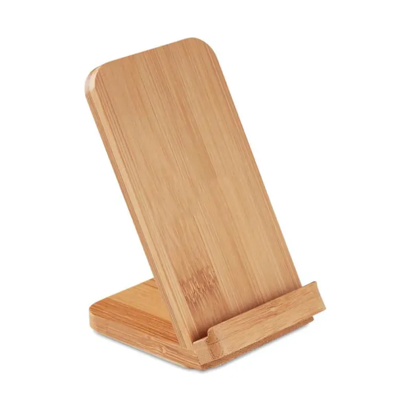 Eco-Friendly Bamboo 10W Wireless Charger Stand