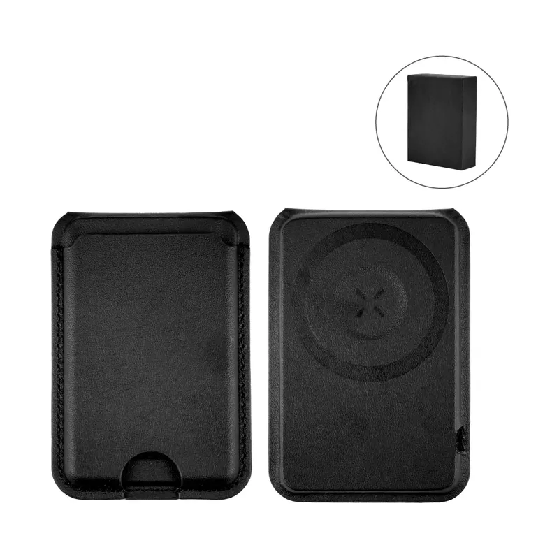 Magsafe Wireless Charger 15W with Phone Stand & Card Slot - PU Leather
