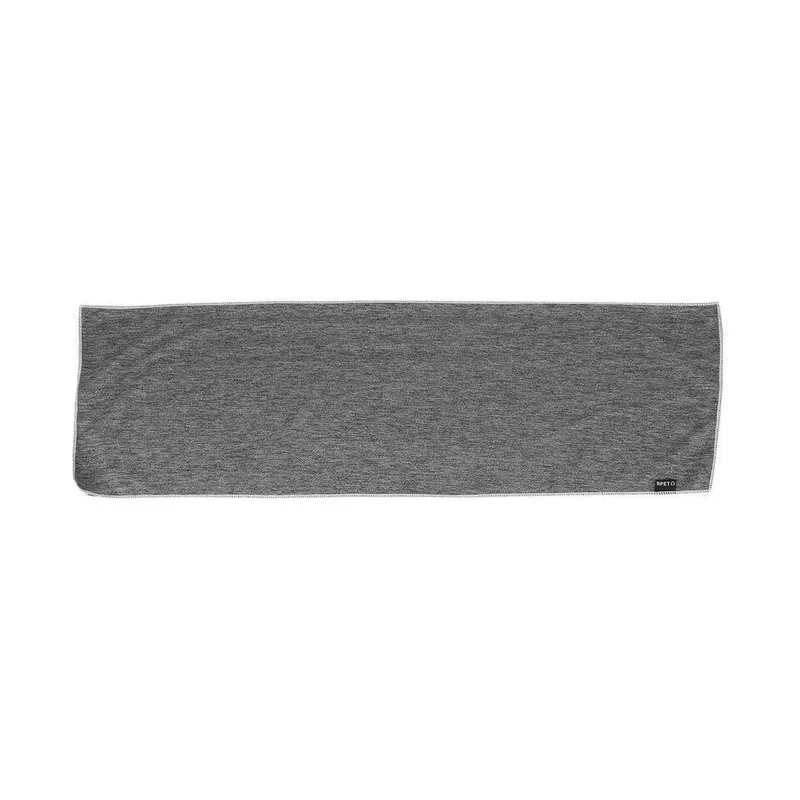 rPET cooling towel in a flat carry pouch